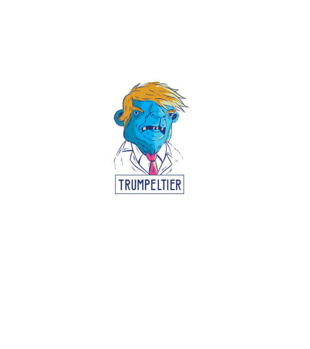 Trumpeltier monstru Trump model alb pe tricou