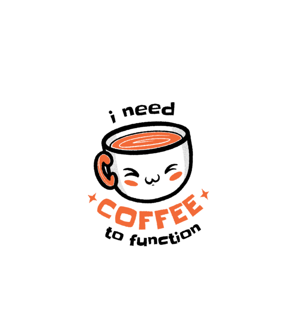 Am nevoie de cafea model alb pe tricou