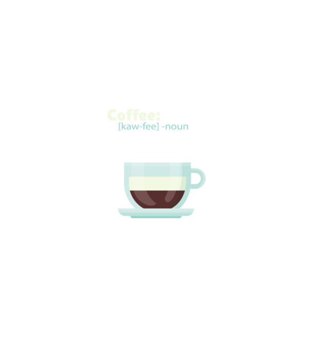 Definiție cafea model negru pe tricou