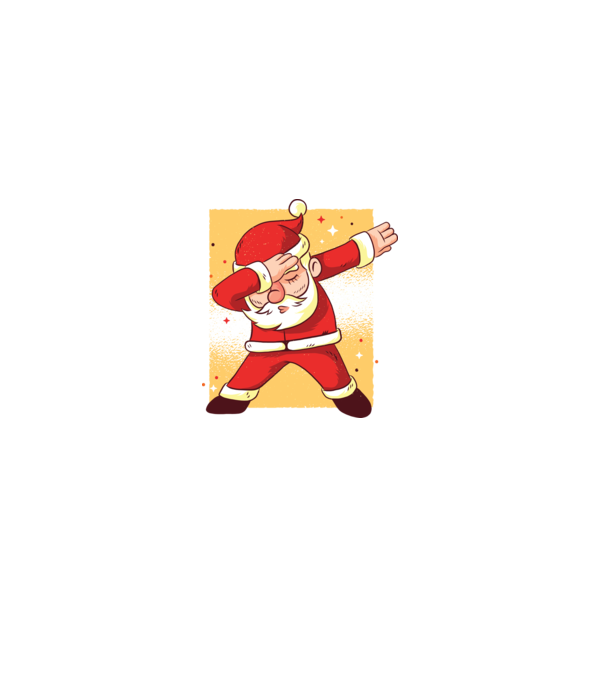 Santa DAB Moș Crăciun model alb pe tricou