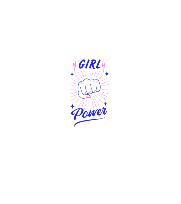 Girl Power Ziua Femeii model alb pe tricou
