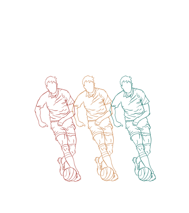 Fotbalist Retro model alb pe tricou