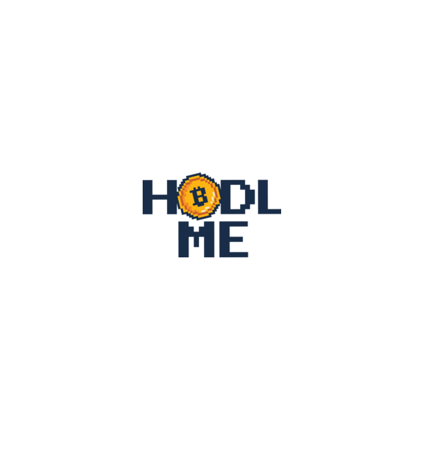 Hodl Me Bitcoin model alb/roșu pe tricou