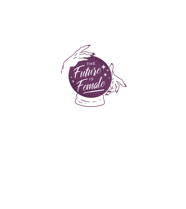 Future is Female Ziua Femeii model alb pe tricou