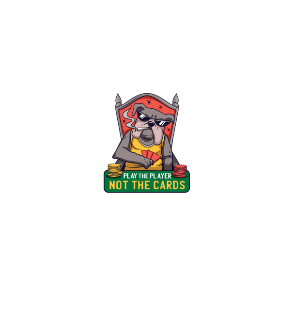 Bulldog Poker model negru pe tricou
