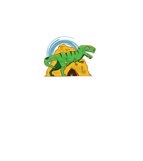 Dinozaur T-rex model negru pe tricou