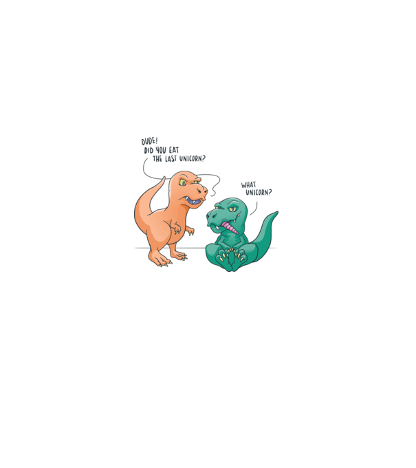 Tricou cu Dinozaur amuzant model alb pe tricou