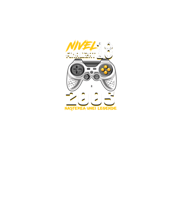 Nivel Finalizat 18 2005 model negru pe tricou