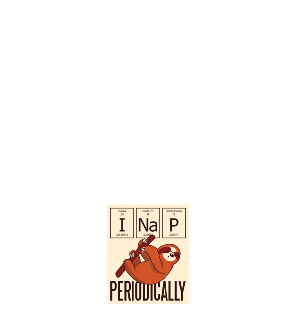 I NaP Periodic tricou leneș model negru pe tricou