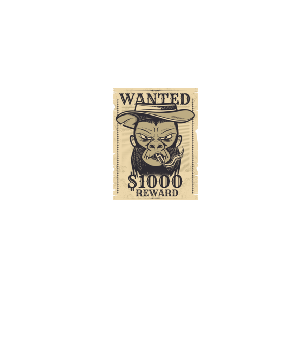 Maimuță cowboy model albastru jeanși pe tricou