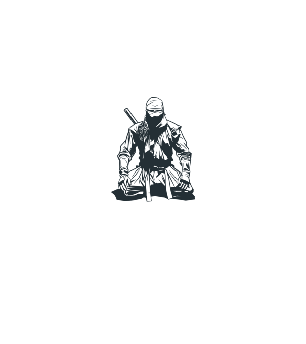 Ninja model turcoaz pe tricou