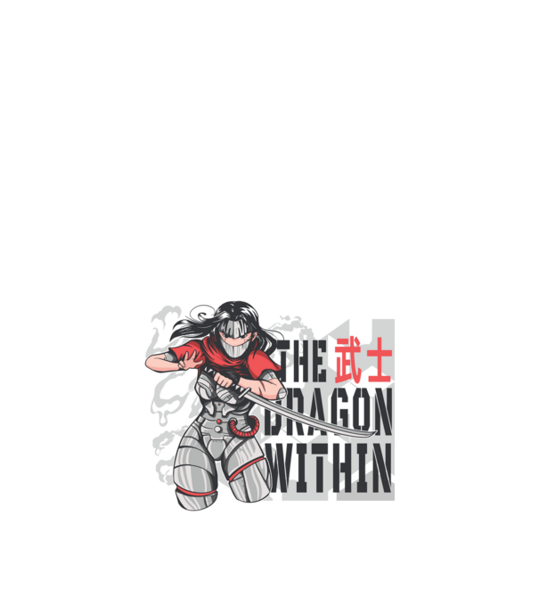 Cyborg Ninja fată Anime model alb pe tricou