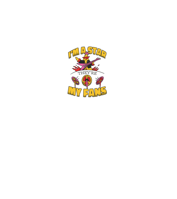 'I''m a Star, They''re my Fans' model gri pe tricou