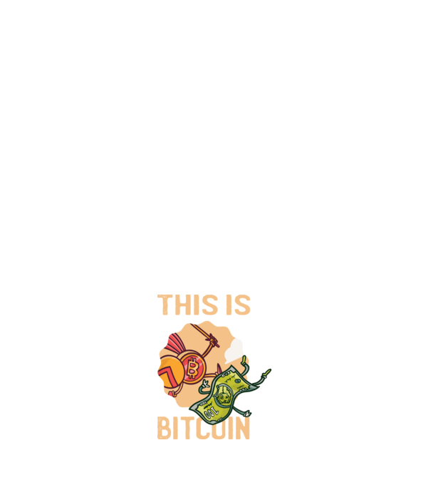 This is Bitcoin model albastru închis pe tricou