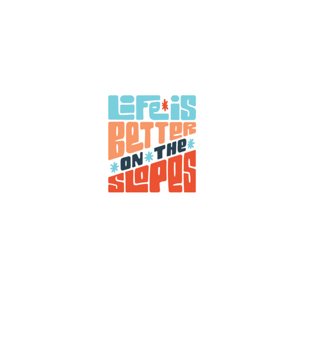 Life is better on the slopes - Snowboard model gri pe tricou