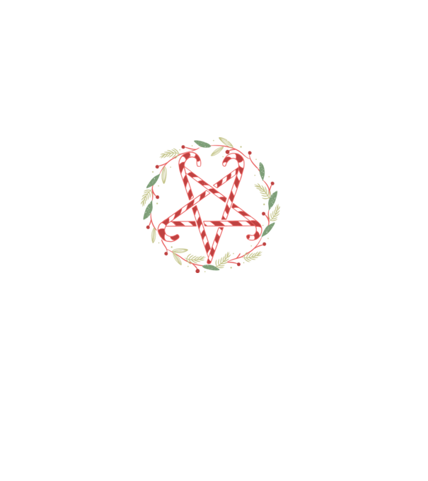Pentagrama de Crăciun model negru pe tricou
