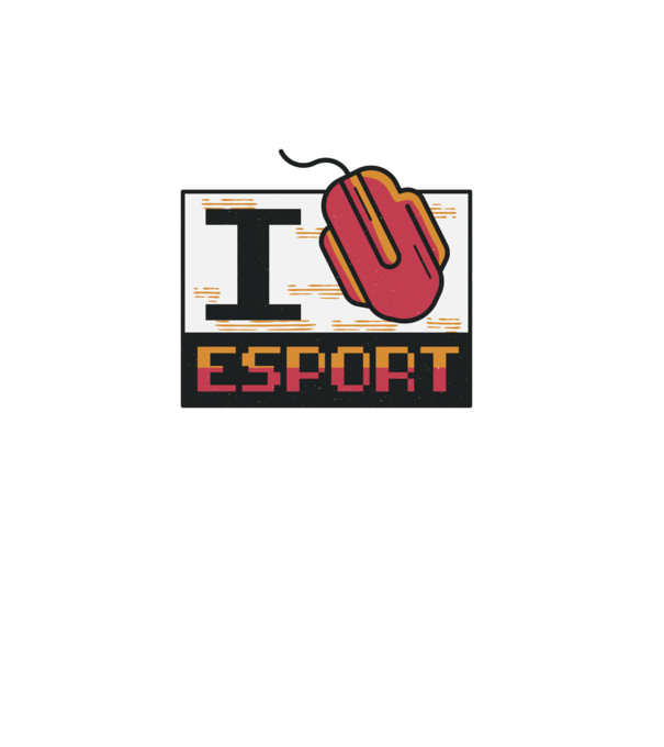 I love Esport model roz pe tricou