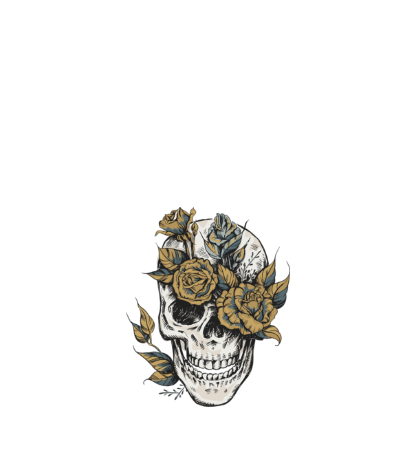 Craniu model negru pe tricou