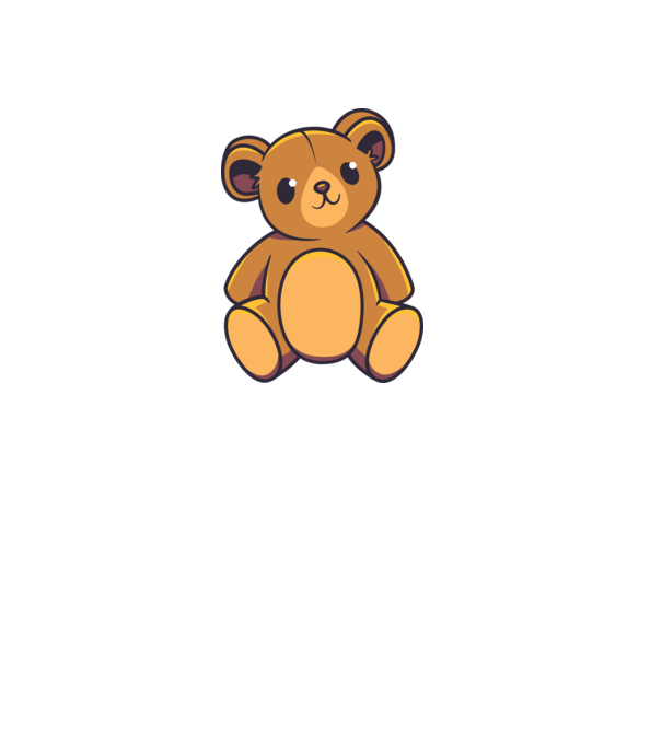 Ursuleț Teddy model gri pe tricou