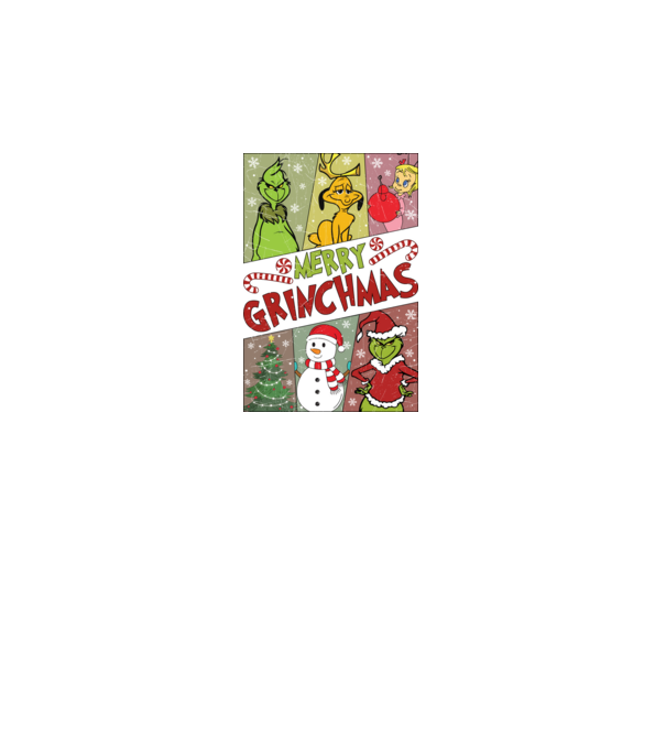 Merry Grinchmas - Grinch model negru pe tricou