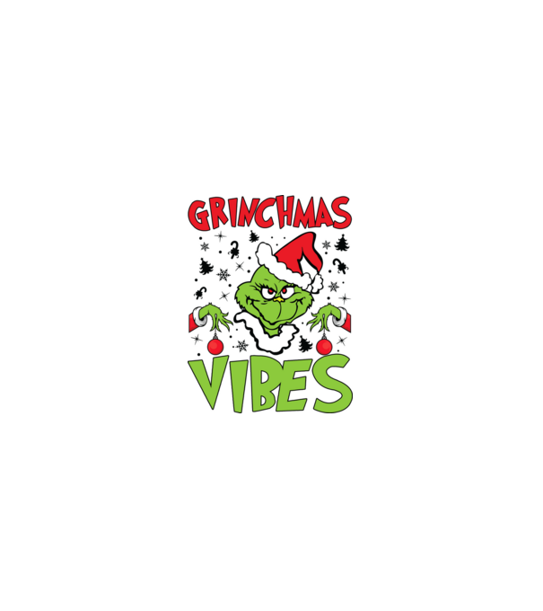 Grinchmas Vibes - Grinch model kaki pe tricou