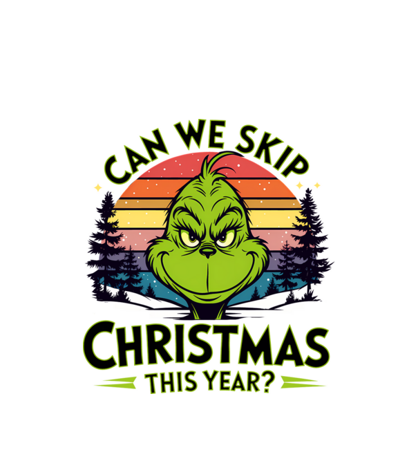 Can we skip christmas this year model alb pe tricou