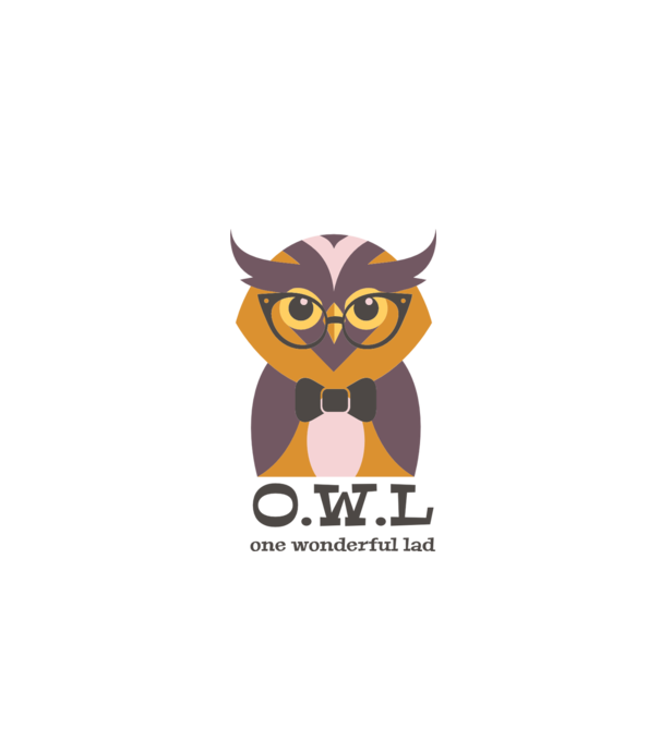 OWL - One wonderful Lad model alb pe tricou