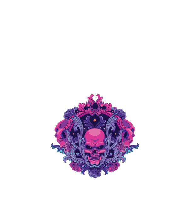 Cranii Dark Skull model nisipiu pe tricou