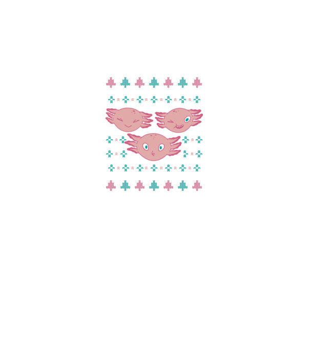 Pulover urât Axolotl model negru pe tricou