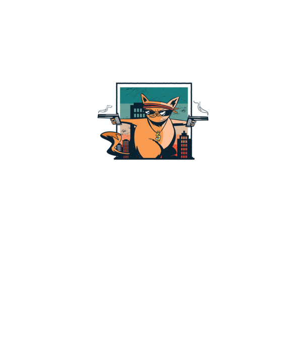 Pew Pew Pew Madafakas Pisică model negru pe tricou