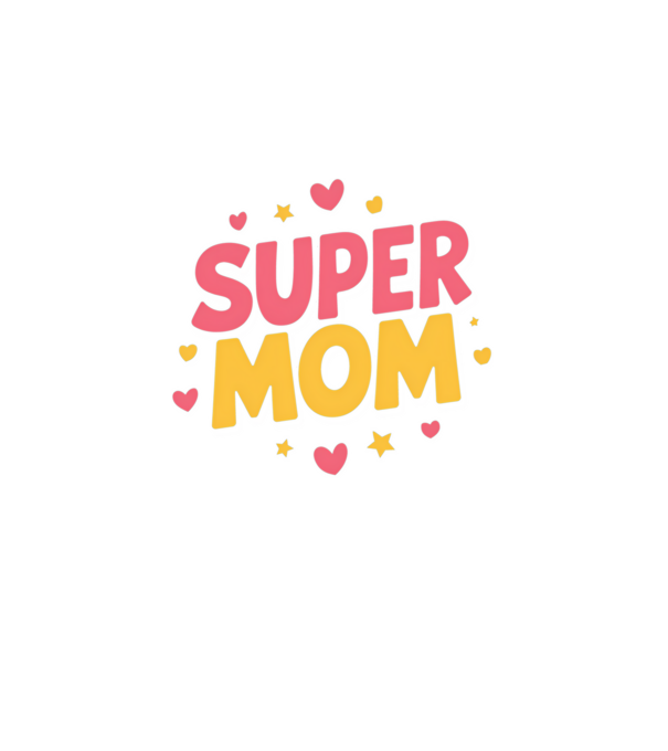 Super Mom Negru model negru pe tricou