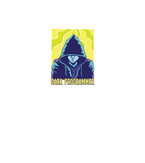Dark Programmer model negru pe tricou