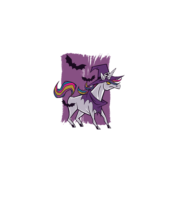Unicorn vrăjitoare model roz deschis pe tricou