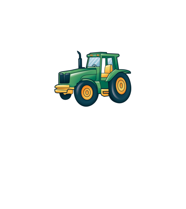 Desen Tractor model gri pe tricou