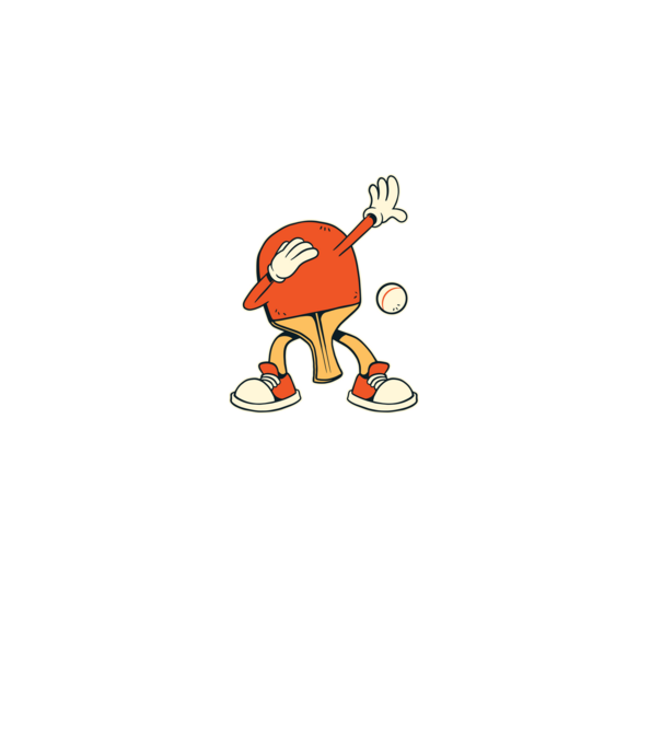 Ping Pong DAB model verde pe tricou