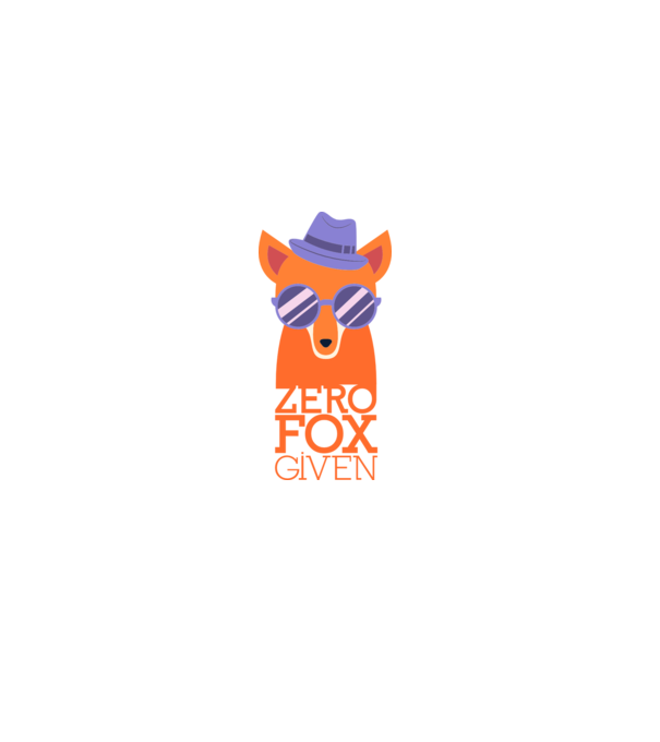 Zero Fox Given model albastru închis pe tricou