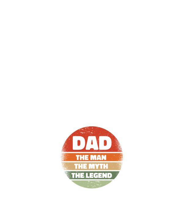 Dad The Man The Myth The Legend model negru pe tricou