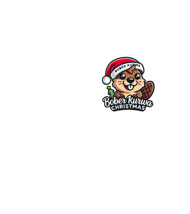 Bober Kurwa Christmas 1 model galben neon pe tricou