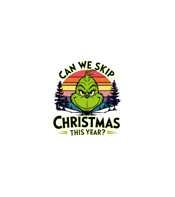 Can we skip christmas this year model alb pe tricou