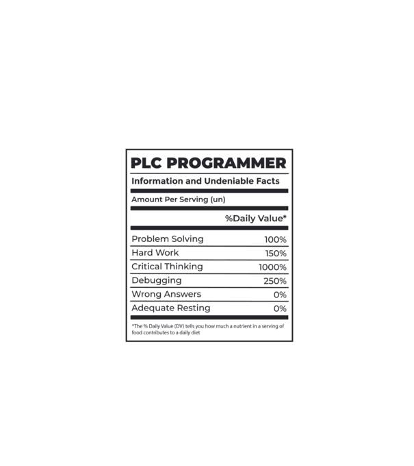 Programator PLC model albastru închis pe tricou
