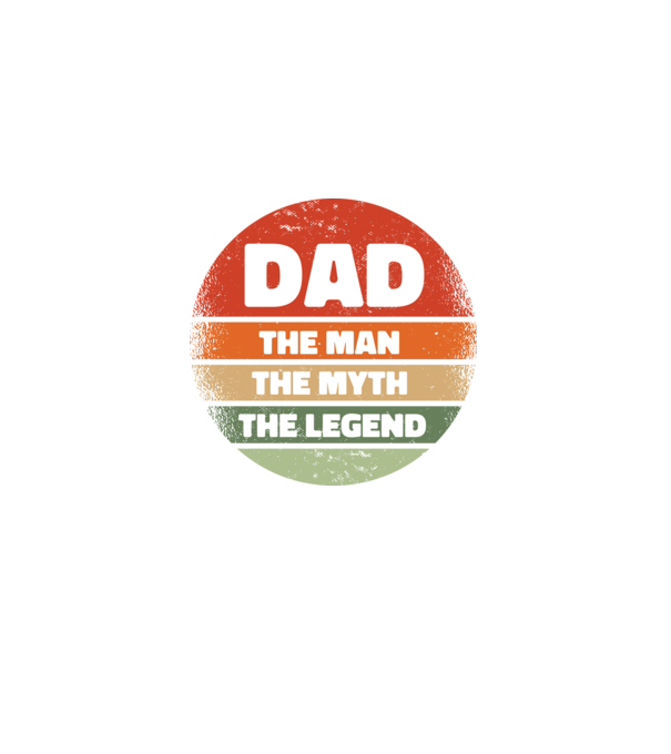 Dad The Man The Myth The Legend model negru pe tricou