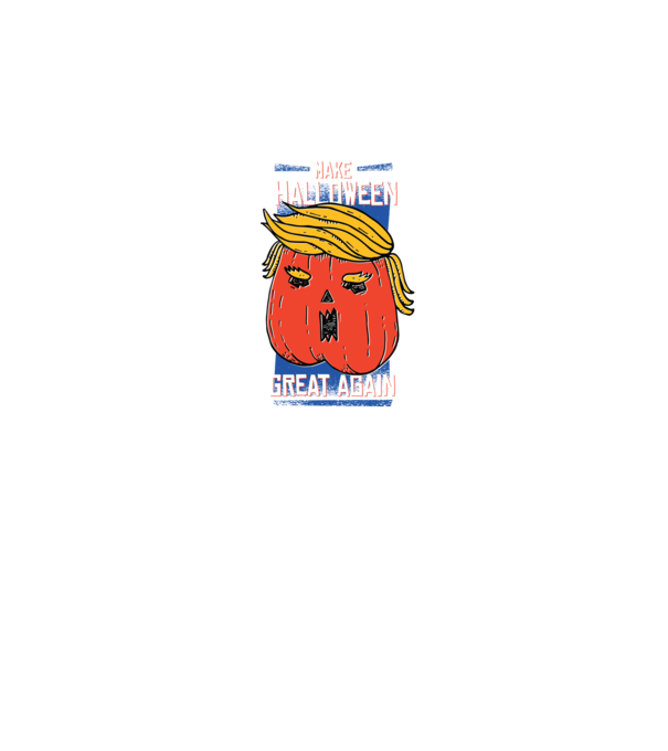 Make Halloween Great Again Trump model negru pe tricou