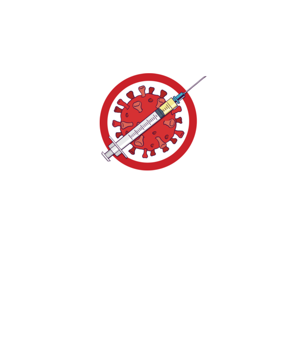 Vaccin virus (?) model alb pe tricou