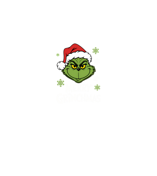 Merry Grinchmas Negru model negru pe tricou