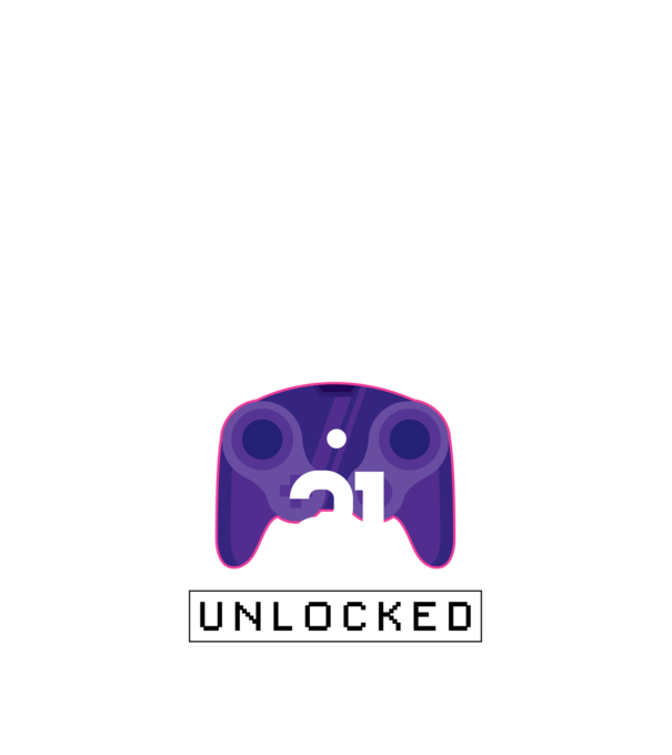 Level 21 Unlocked Gamer Birthday model negru pe tricou