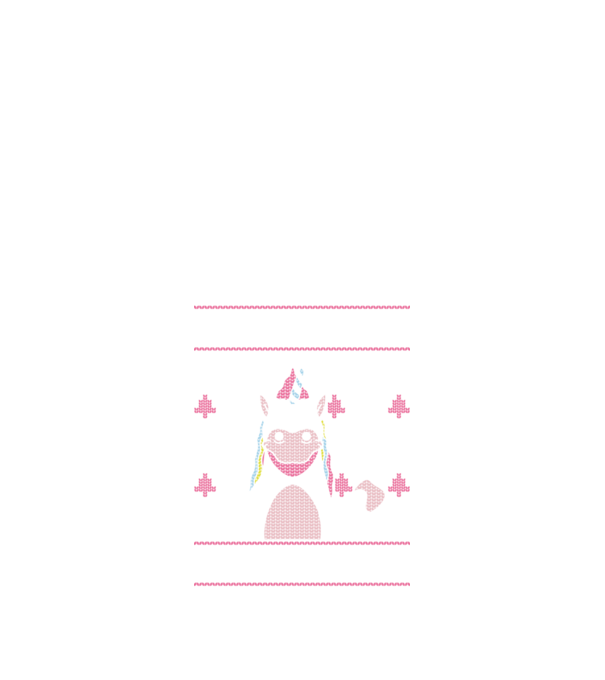 Unicorn de Crăciun pulover urât model negru pe tricou