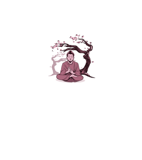 Buddha Meditație model alb pe tricou