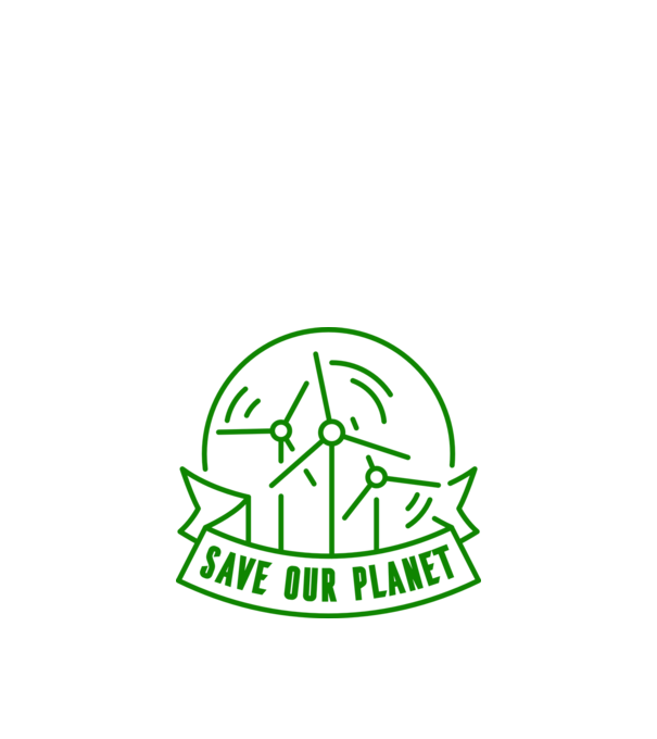 Save Our Planet - Ziua Pământului model alb pe tricou