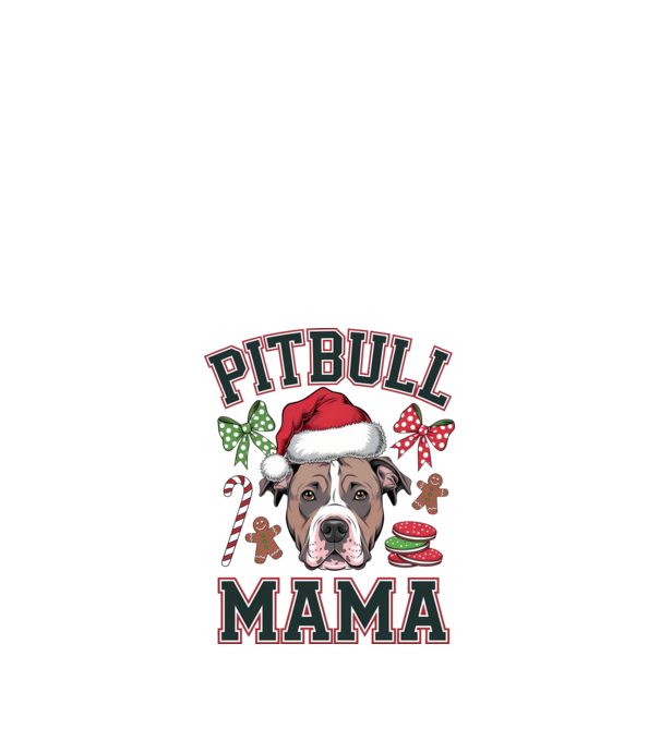 Pitbull Mama model alb pe tricou