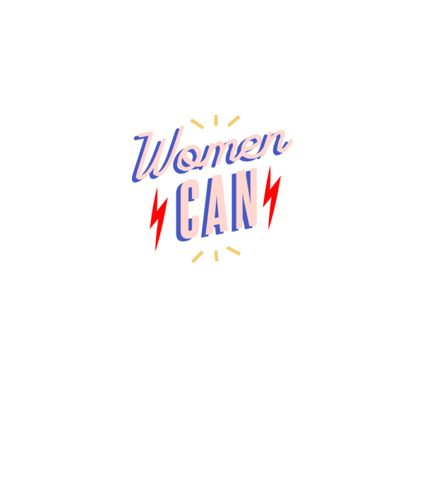 Women Can de Ziua Femeii model negru pe tricou